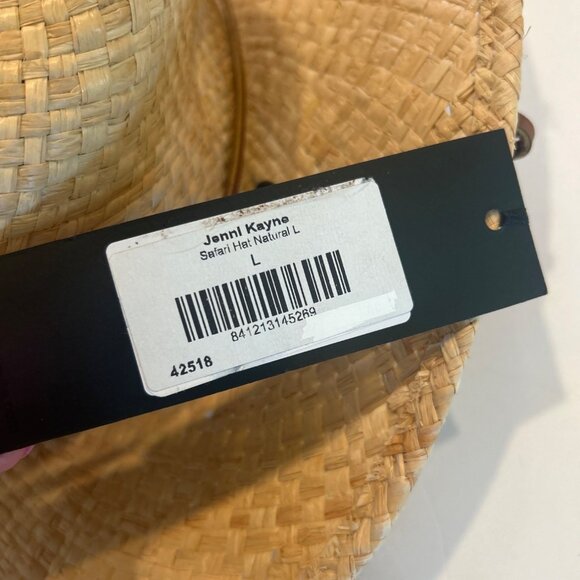 JENNI KAYNE Safari Hat Natural Size Large NWT - Picture 5 of 5